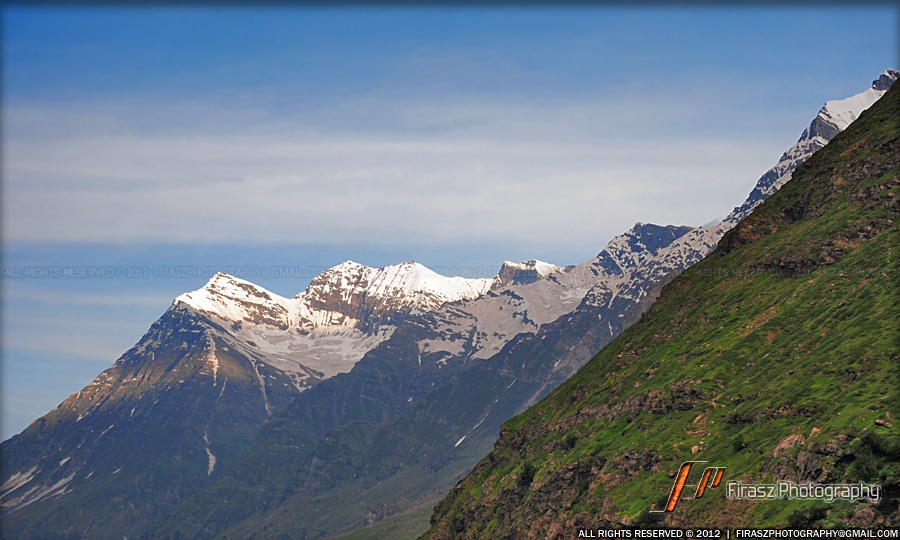 Snowcapped mountain sights nearing Himalayas